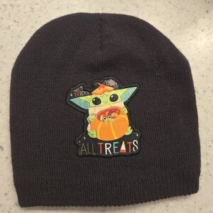 Star Wars Kids Beanie - Black with Green and Orange Design
